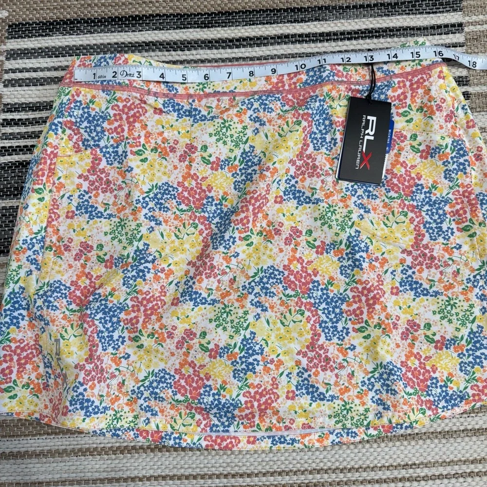 RLX Ralph Lauren Floral Golf Skort Pull On‎ Size Large